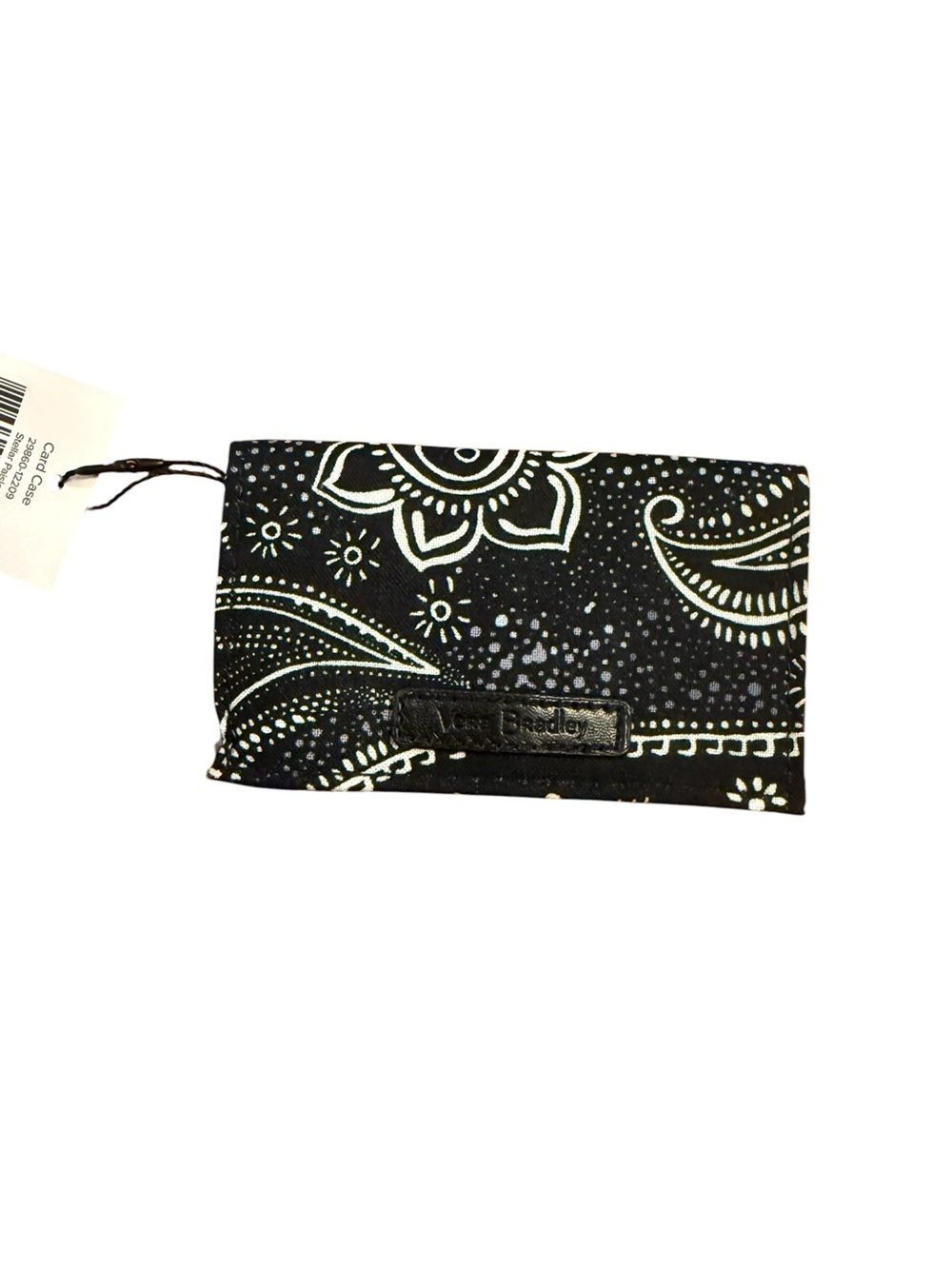 Vera Bradley Black Paisley Card Case Wallet